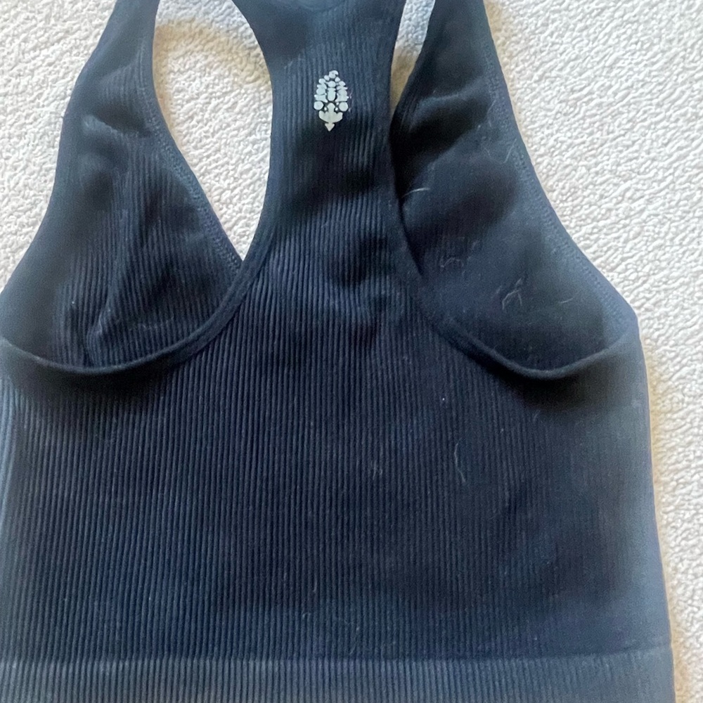FP Movement Black Ribbed Tank Top - Picture 2 of 3